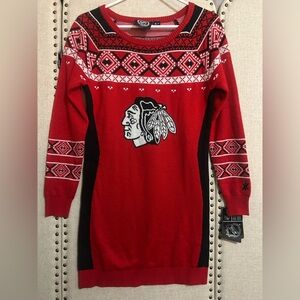 Chicago Blackhawks NWT sweater dress